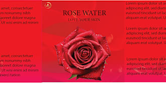 beautifully crafted rose water bottle label design services