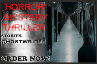 be your horror thriller mystery or crime story ghostwriter