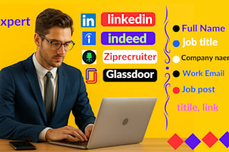 do linkedin recruiting, b2b lead sourcing, list building, and recruitment leads