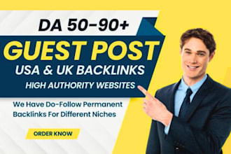 do guest post, with a high da guest post on a blog with real traffic
