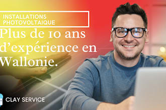 faire des schemas pour les installations photovoltaiques en wallonie