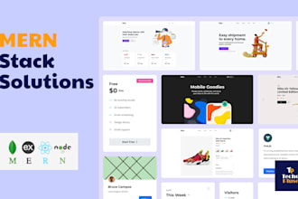 be your mern stack developer and full mern stack solution with react and node js