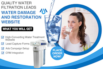 do water filtration website to generate water treatment leads water damage leads