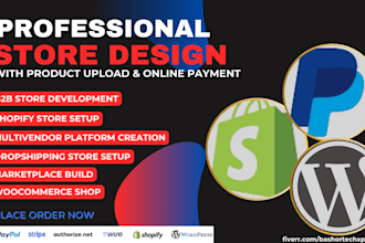 b2b, shopify store, multivendor store, woocomerce shop, marketplace, dropship