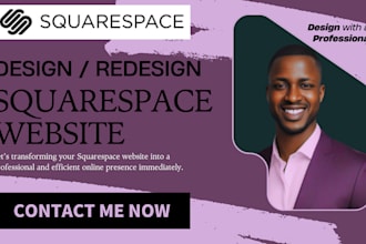 design, redesign and build a professional and responsive squarespace website
