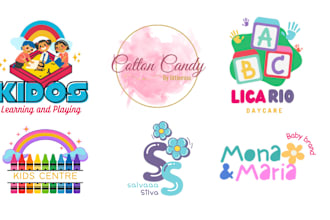 design cute and colorful baby logo for baby shops, daycare