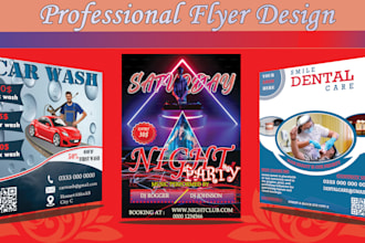 design versatile and eye catching flyer design
