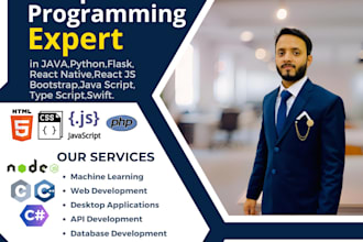 develop API, database, machine learning, web, and desktop applications