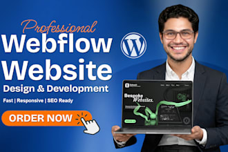 design or develop webflow website, figma to webflow, webflow expert
