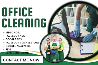 office cleaning lead marketing office cleaning leads facebook google ad campaign