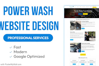 do professional power, pressure washing, cleaning website design