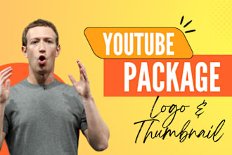 design youtube logo, thumbnails, banner, watermark, seo