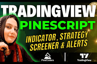develop custom tradingview pine script strategy indicator or screener alert