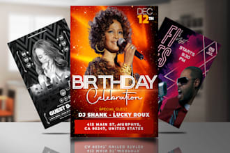 stunning birthday event party and club flyers to boost your celebration