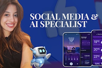 be your social media manager and ai specialist