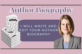 write and edit your professional author biography