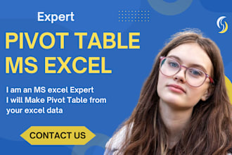creat a pivot table on excel