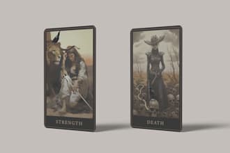 design unique tarot, oracle cards from your idea