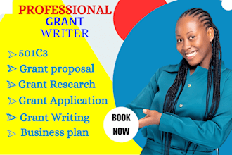 do grant proposal writing, apply for grants, grant research, grant writing 501c3