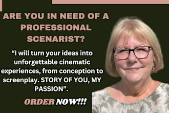 write screenplay, tv series, script editor, rewrite script as a screenwriter