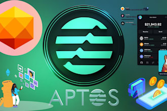 create aptos smart contract and deploy for token and nft, minting, staking dapp