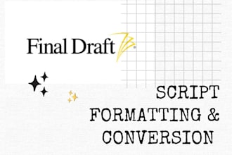 format your script into final draft