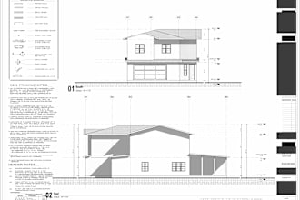 draw site plan working drawings for city permit in autocad