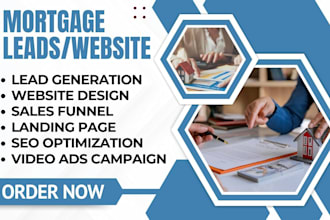 mortgage leads mortgage landing page mortgage website mortgage sales funnel