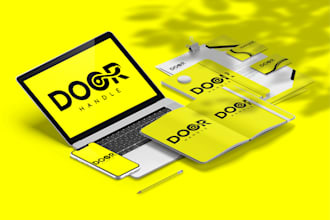 design a creative corporate logo and complete branding kit, brand style guides
