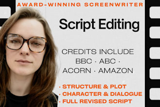 edit your screenplay to a professional standard