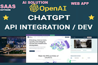 develop web app ai chatgpt chatgpt machine learning for saas software business