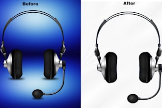 do complex background removal from product images resize and upscale it