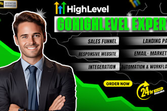 be your gohighlevel specialist for high converting sales funnels in ghl