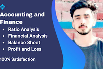 do ratio analysis, balance sheet and financial analysis