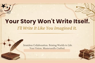 be your romance ghostwriter, fiction book writer