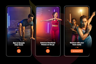 create fitness app, gym app, daily workout instruction app
