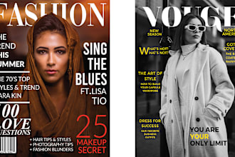 design custom magazine cover