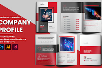 design company profile, brochure, proposal or annual report