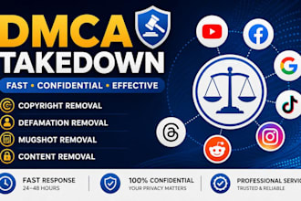 remove delete takedown instagram, facebook, youtube tiktok and google search