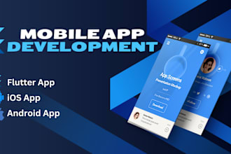 design flutter ui, build app using flutter firebase,frontend,backend,API