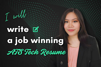 provide professional tech resume writing, ats resume and cover letter