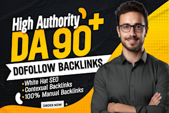 do quality manual link building via high authority da 90 dofollow SEO backlinks