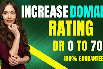 increase domain rating ahrefs DR 0 to 70 plus