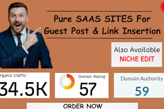 provide quality backlinks on saas website with high da,DR