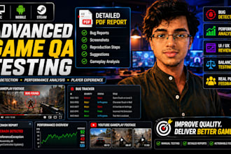 test and review game and app for pc and android app tester qa testing