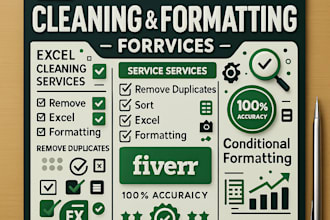 clean, format, and organize your excel data