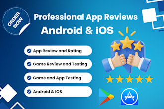professionally present the mobile app reviews on your android or ios