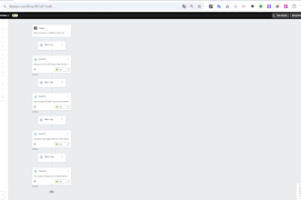 developed a 4step welcome series automation in klaviyo