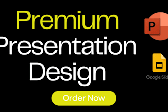 create a presentation in google slides or powerpoint