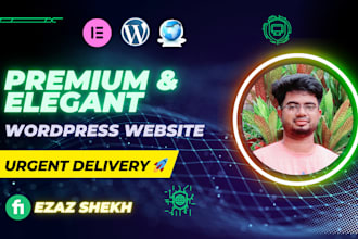 create luxury and premium wordpress website with urgent delivery
